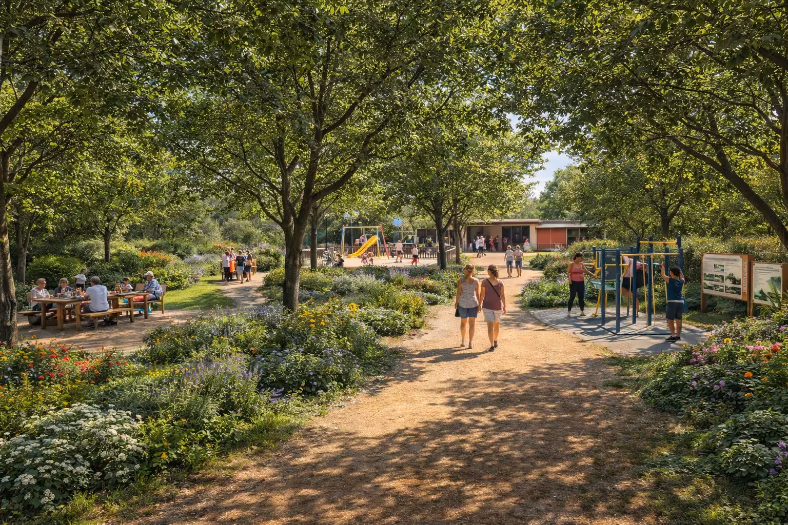 Avançam propone convertir el parque infantil de Cala en Busquets en un jardín urbano multifuncional