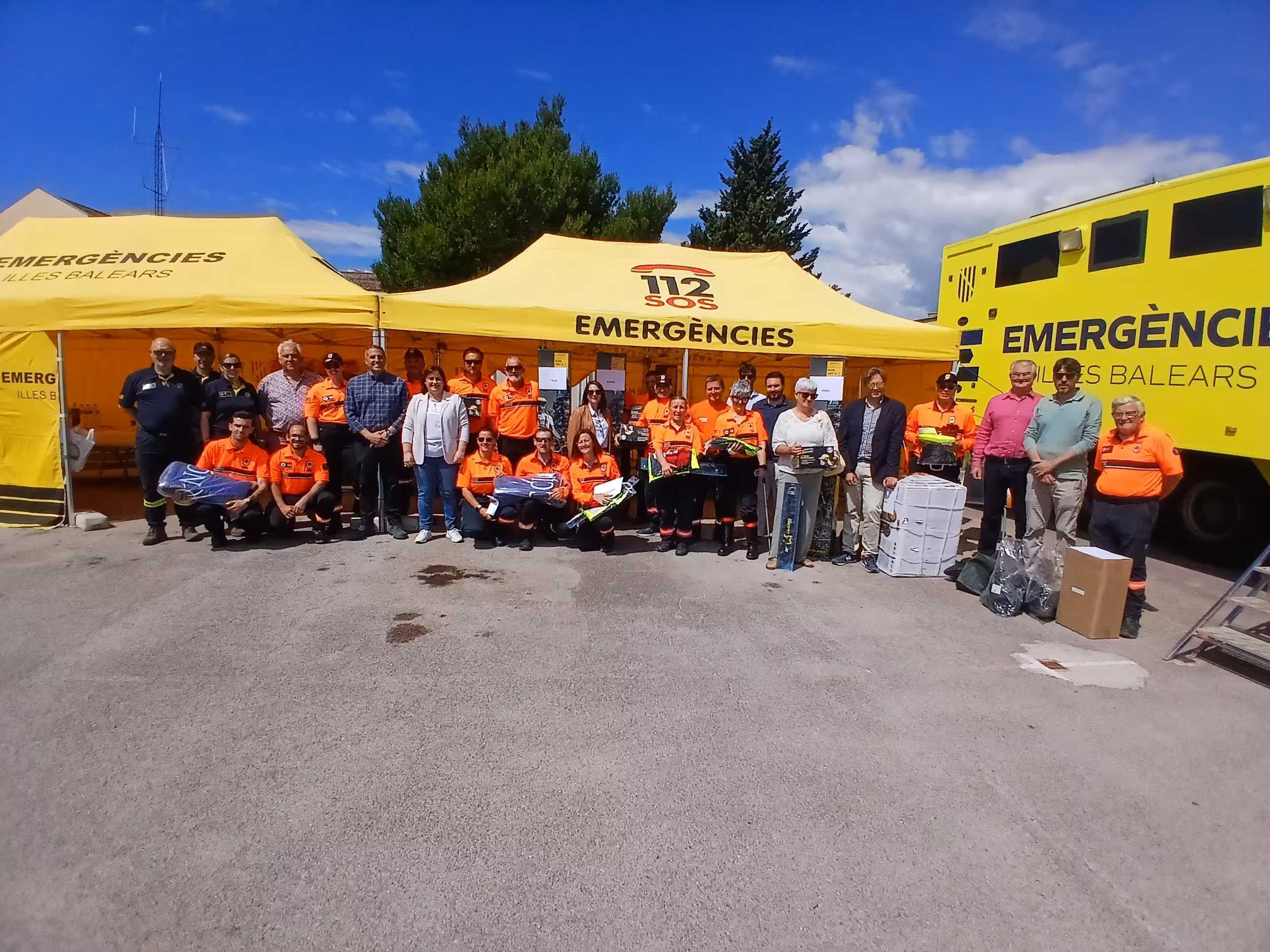 El Govern balear entrega nuevo material de intervención a 25 agrupaciones de voluntarios de protección civil