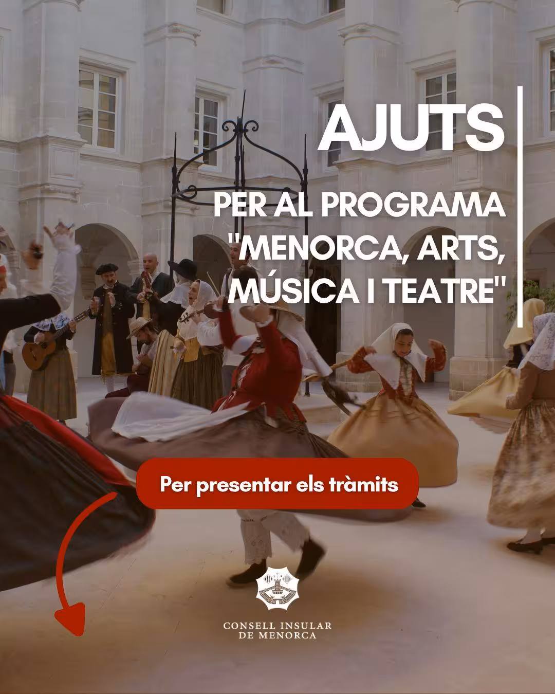 El Consell de Menorca abre la convocatoria de 150.000 euros del programa “Menorca, Arts, Música i Teatre” para impulsar la cultura local