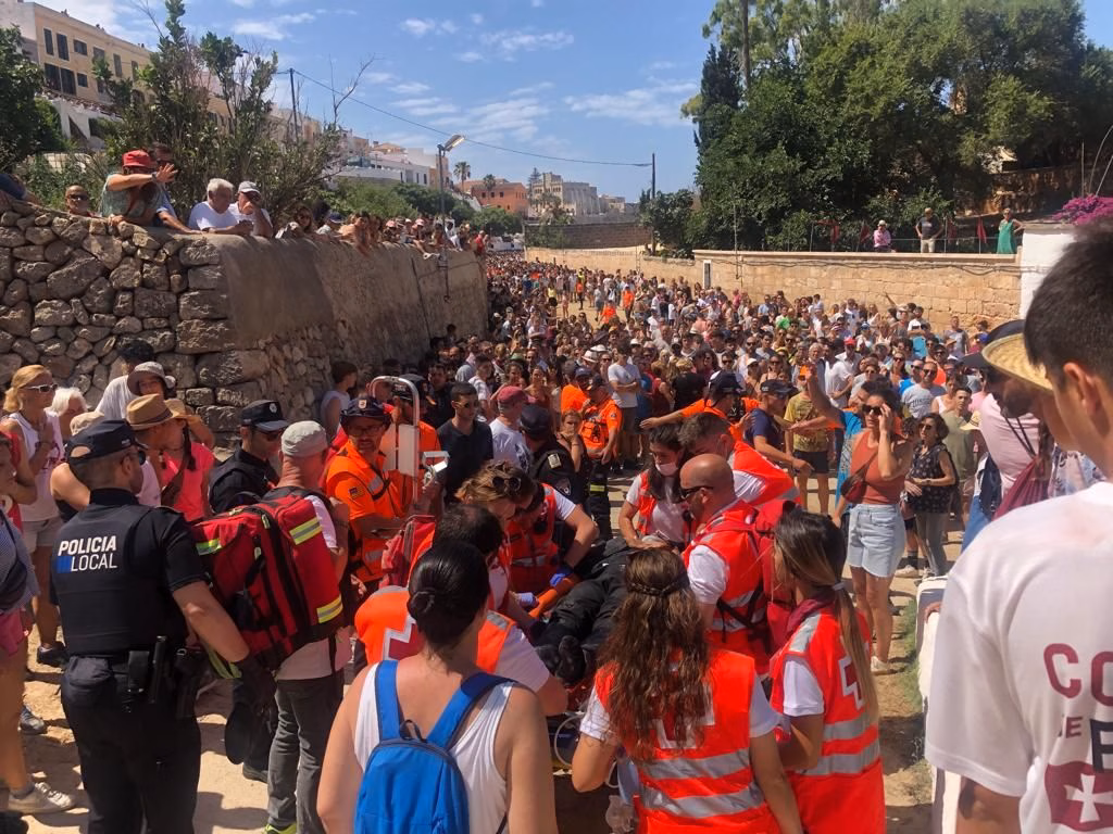 El "cavaller" accidentado en Sant Joan evoluciona favorablemente