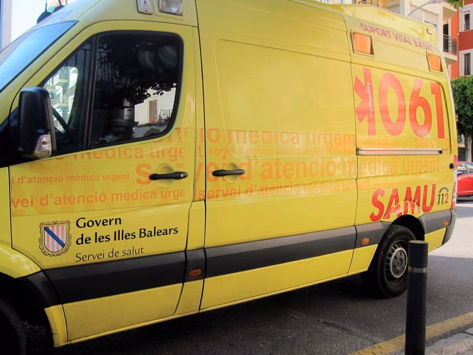 Un herido en un accidente de circulación en Ciutadella