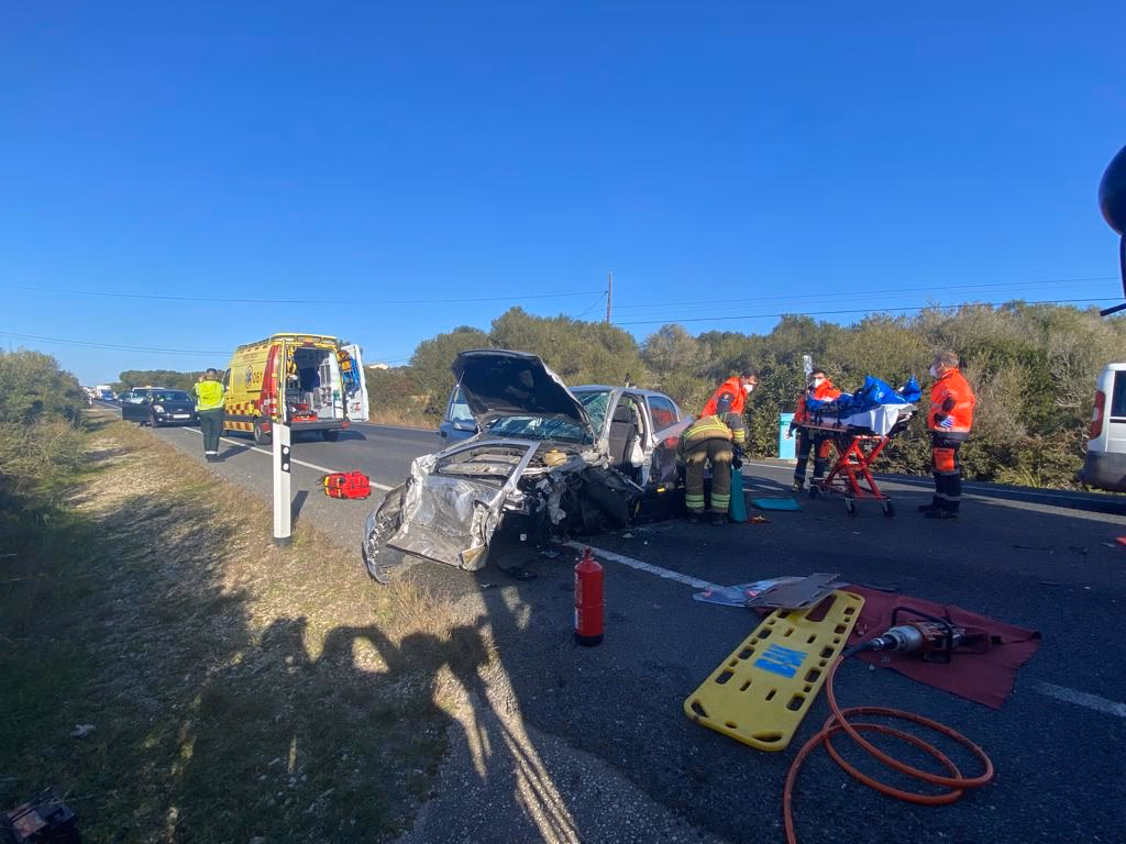 La mujer herida en el accidente de la general permanece en el Mateu Orfila