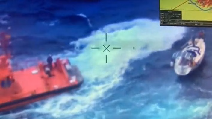 (Vídeo) Rescatan en sa Dragonera a un velero que llevaba 24 horas a la deriva