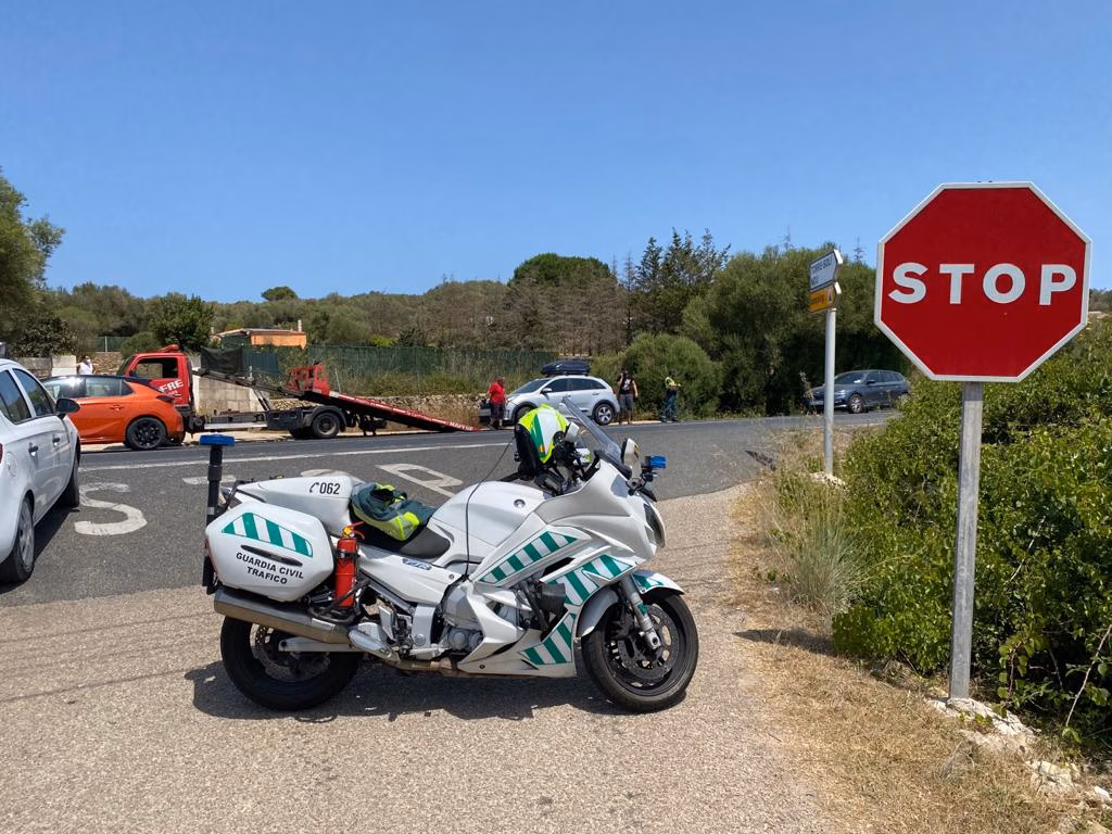 Accidente en la carretera general