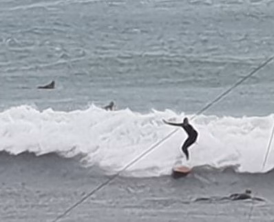 (Fotos) Surfeando con Álex