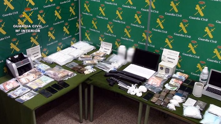 La Guardia Civil desmantela una organización dedicada al narcotráfico y detiene a 33 personas