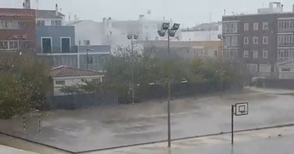 Ciutadella: mínima de 3,5 grados y lluvias torrenciales