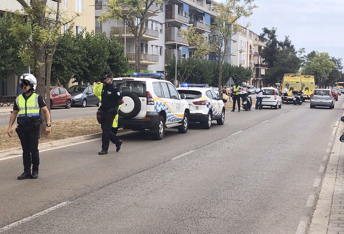 Atropello en la vía de Ronda de Maó