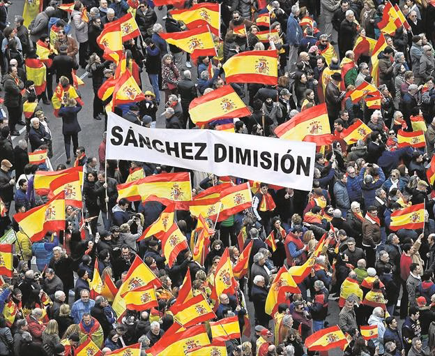 La manifestación, un fracaso peligroso