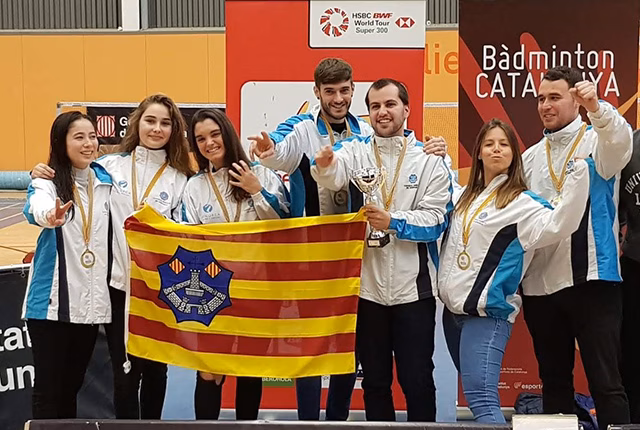 Menorca logra el título de la Liga Catalana de bádminton