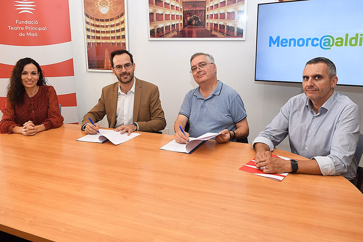 Menorcaaldia reafirma su colaboración con el Teatre Principal de Maó