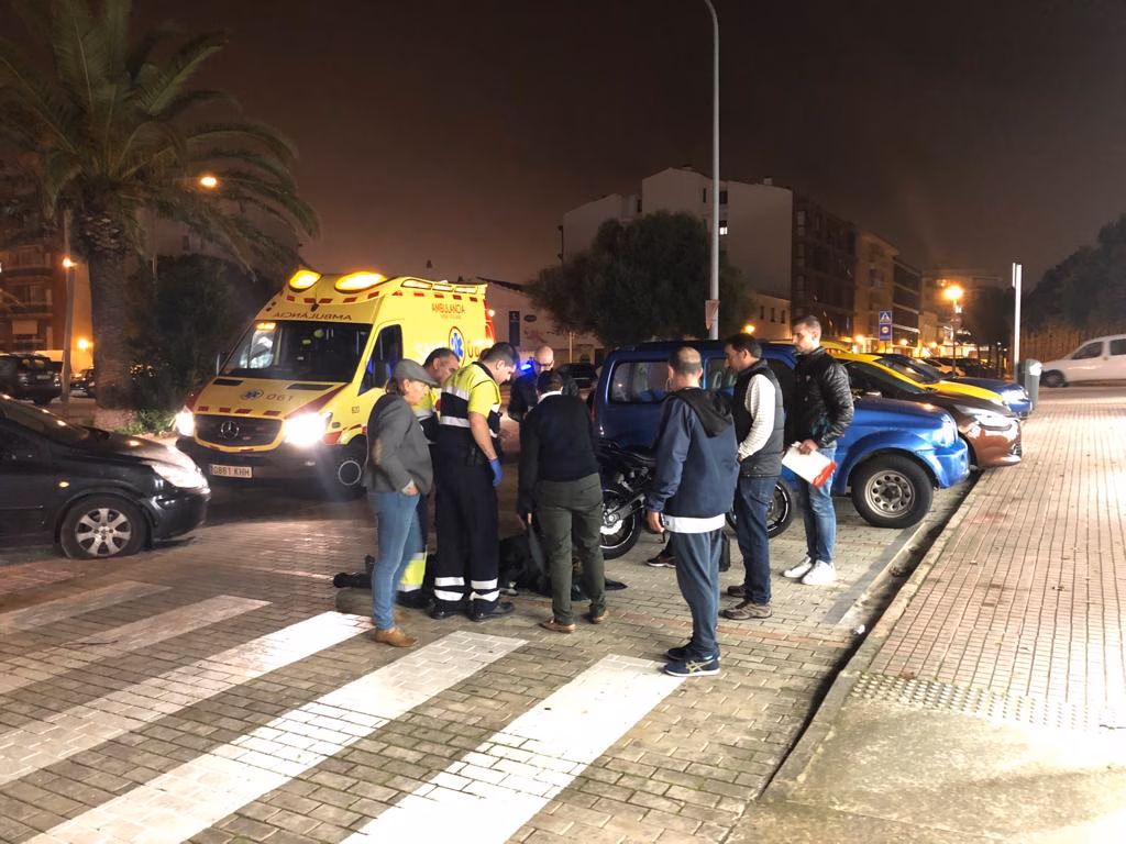 Un herido leve en otro accidente de moto en Maó