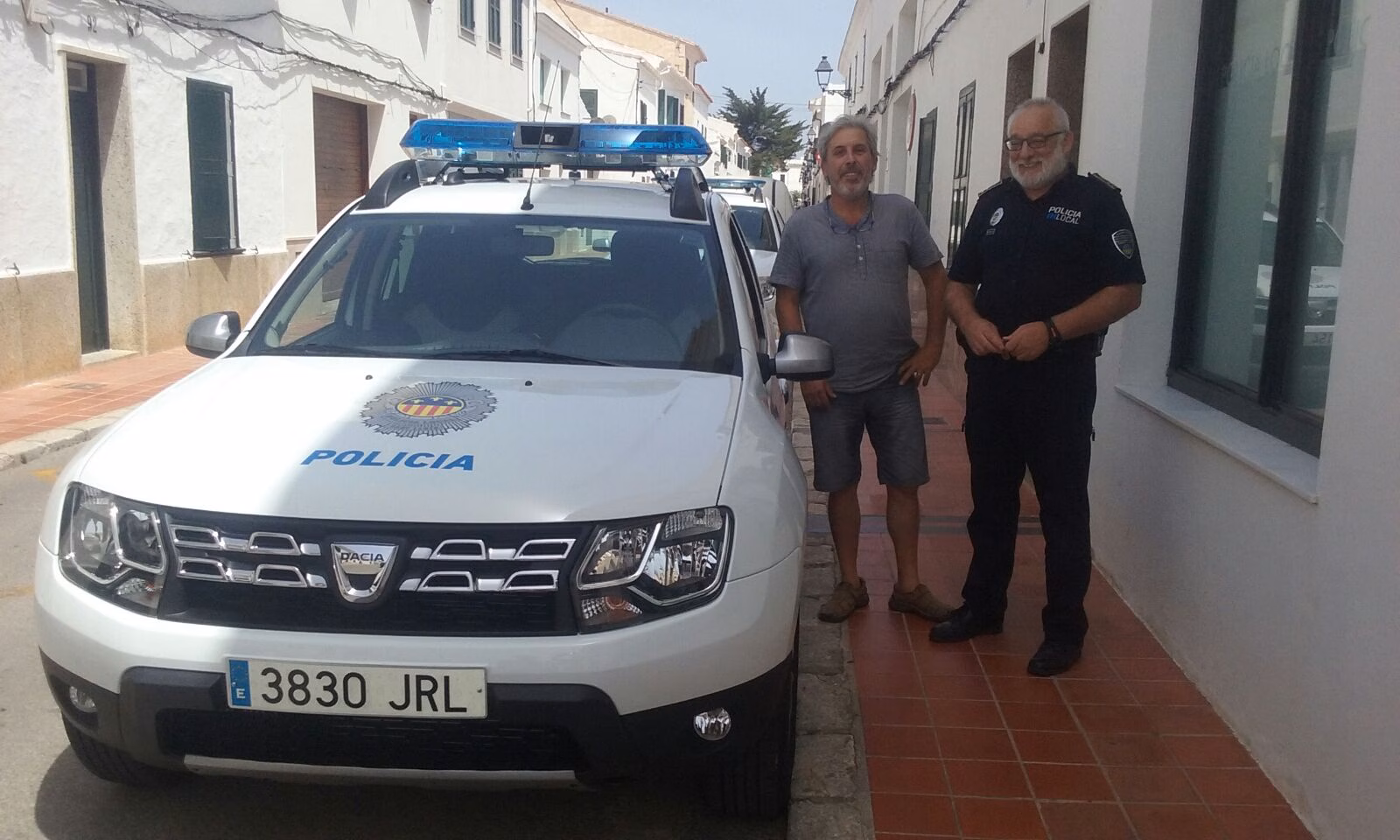 La Policía Local de Sant Lluís se ofrece como voluntaria para ayudar en Mallorca