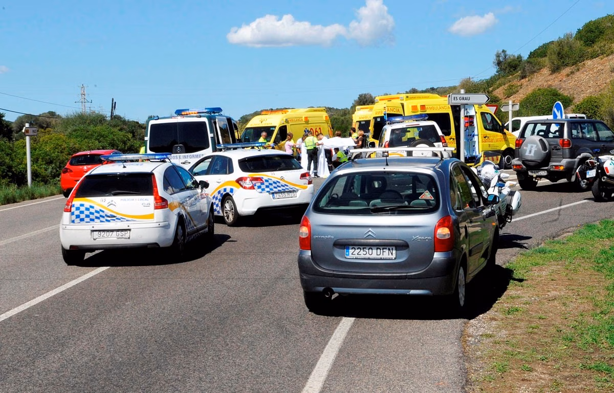 (Fotos) Un accidente siega la vida de un joven de 28 años en Maó