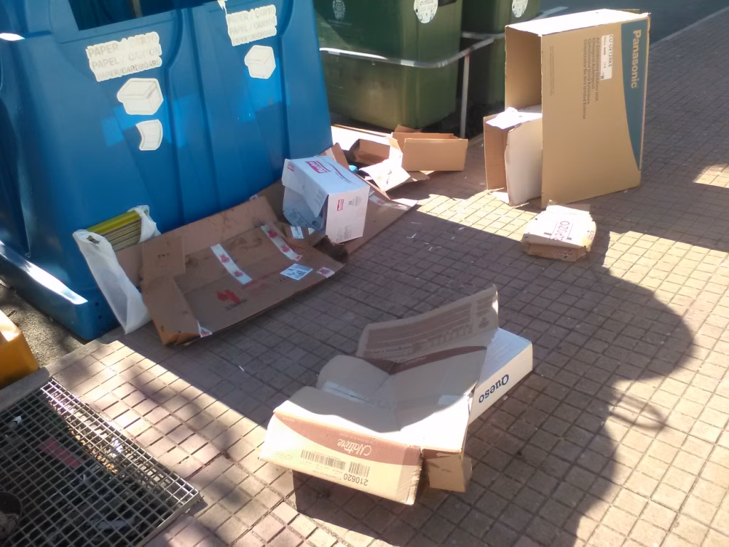 (La foto) La desidia de quienes deben reciclar en Maó