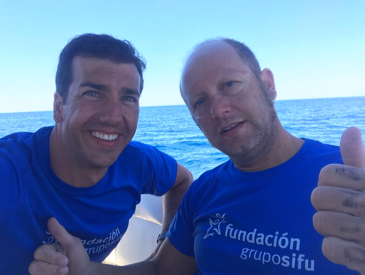 Martí Riera hace historia: primer nadador discapacitado en unir Menorca y Mallorca