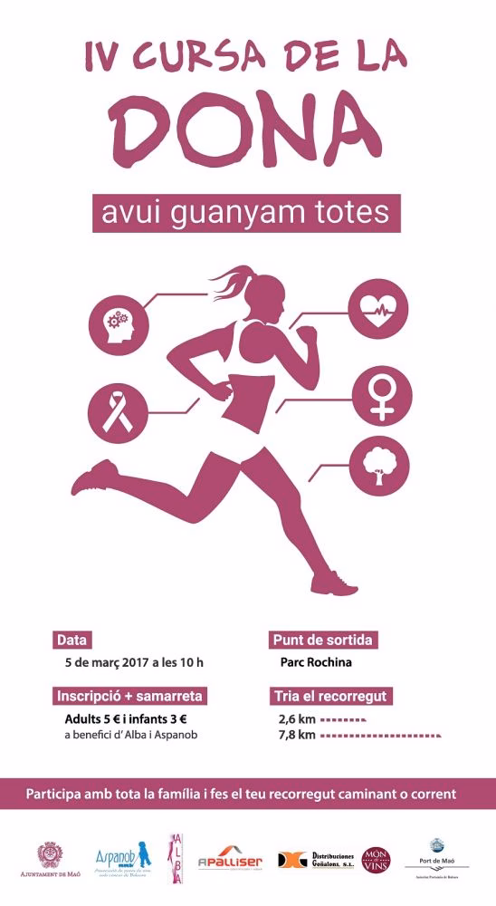 La IV Cursa de la Dona de Maó ya calienta motores