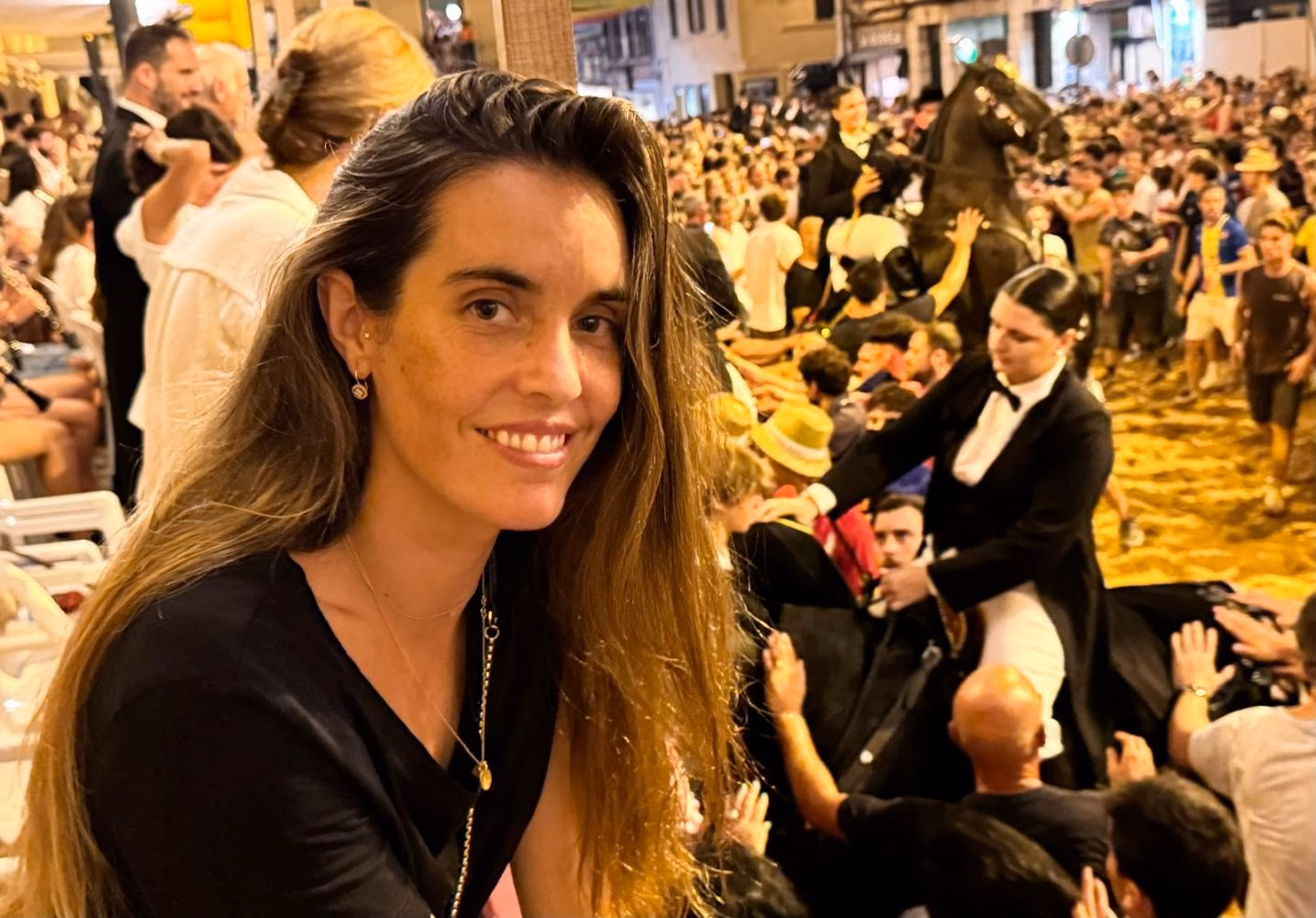 Ona Carbonell disfruta del primer "jaleo" de Gràcia