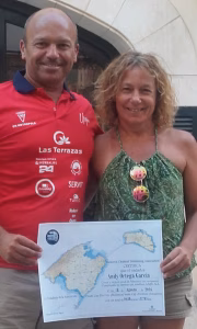 Andy Ortega logra unir Mallorca y Menorca a nado con una gran marca