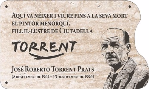 Josep R. Torrent ya tiene una placa de recuerdo en la casa en la que residió