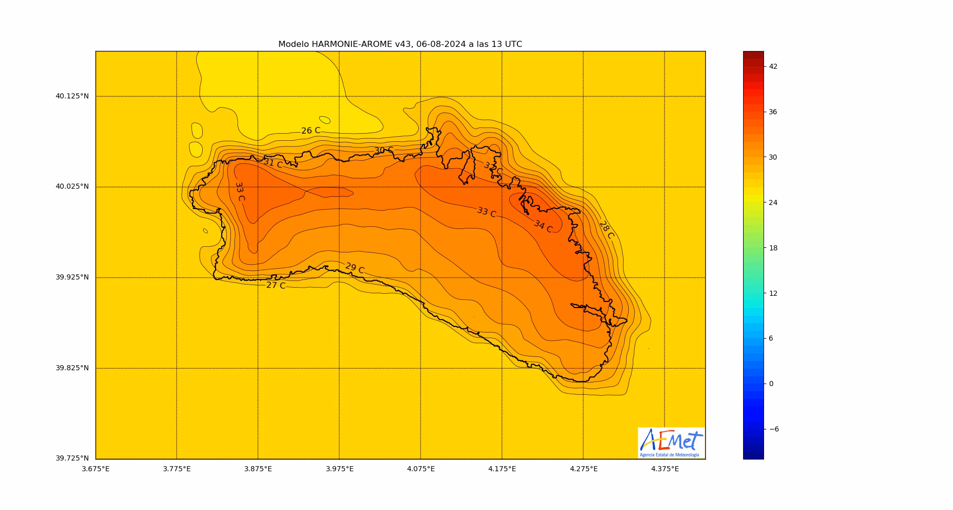 Martes caluroso en Menorca con temperaturas de hasta 34º y cielos despejados