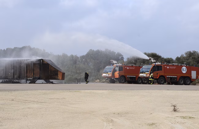El aeropuerto se examina para las emergencias