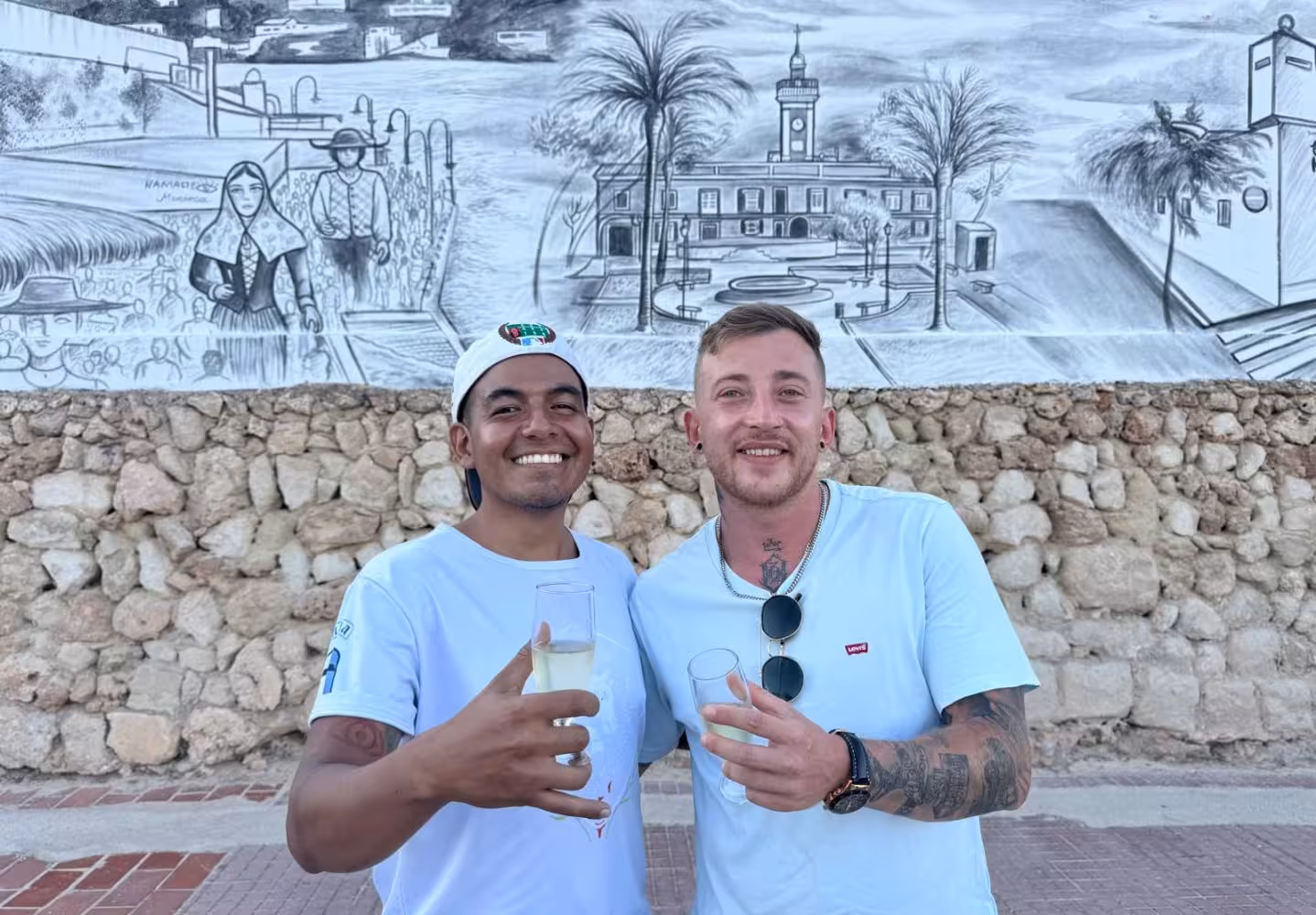 (Fotos) El mural que cuenta la historia de Es Castell