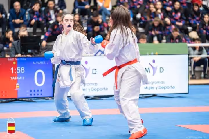 Judith Álvarez subcampeona de España de Karate en Sub-21