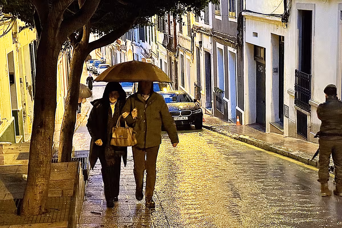 Lluvia copiosa por toda la isla.