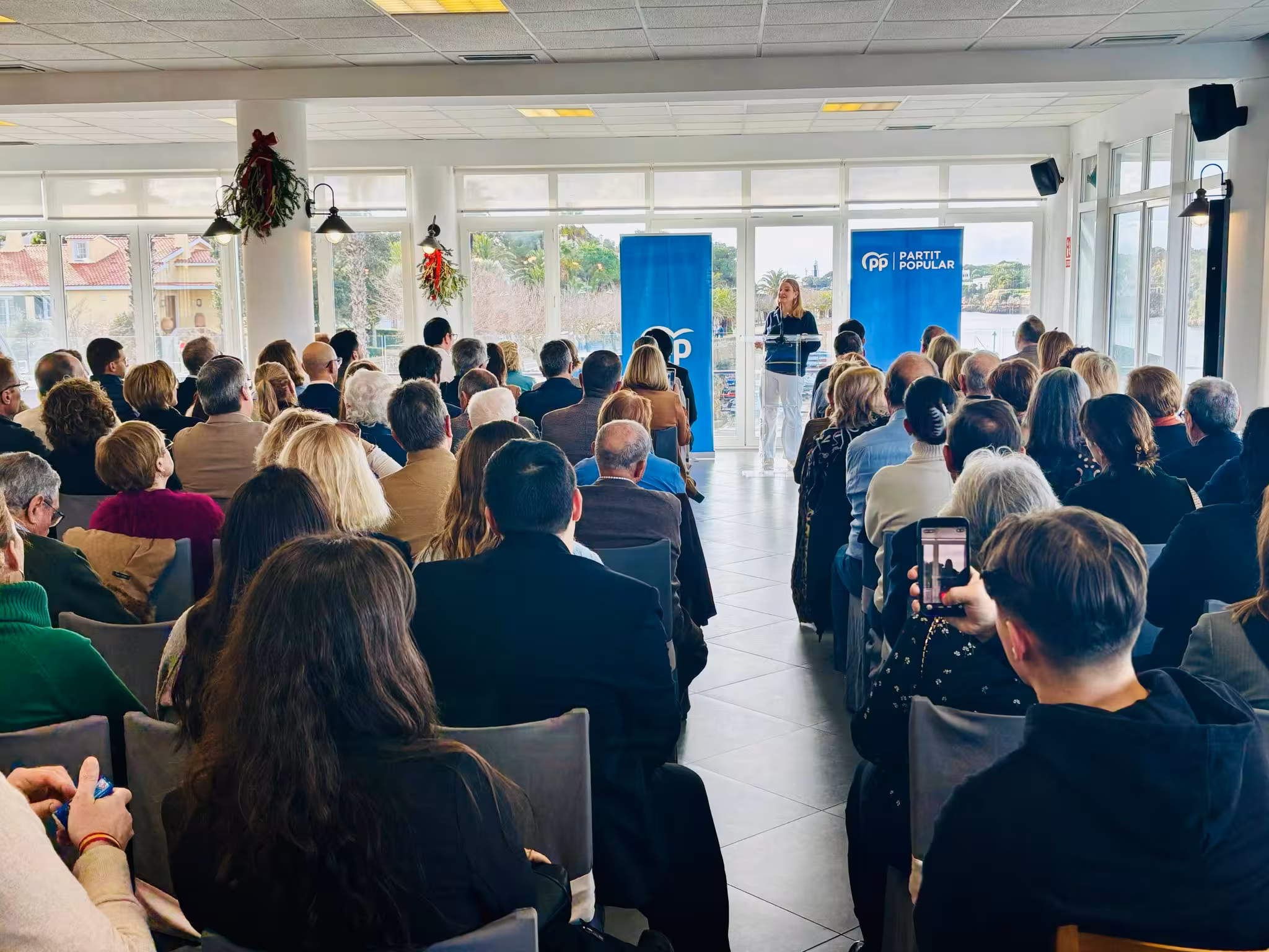 Un momento del acto celebrado en Ciutadella.