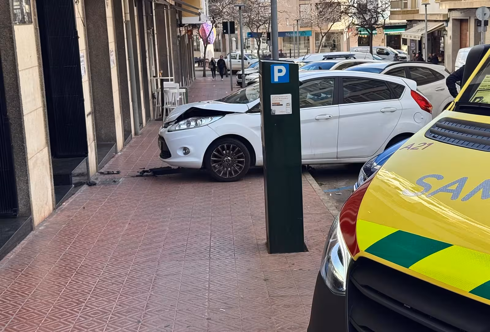 Imagen del turismo accidentado. Foto: Tolo Mercadal