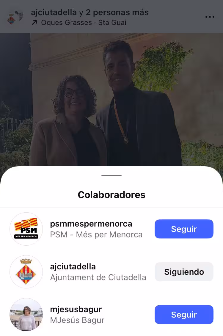 Captura de la publicación.