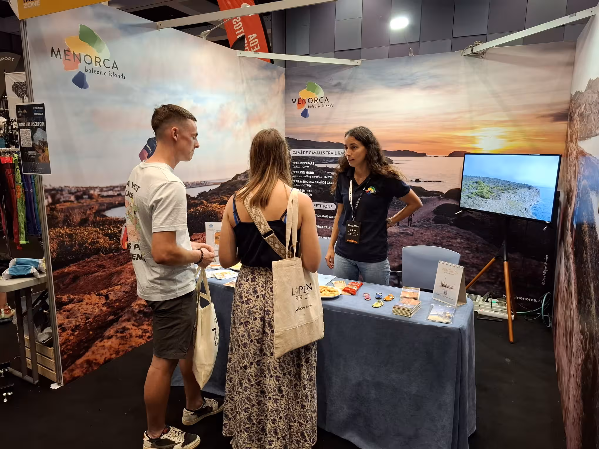 Stand de Menorca en la feria.