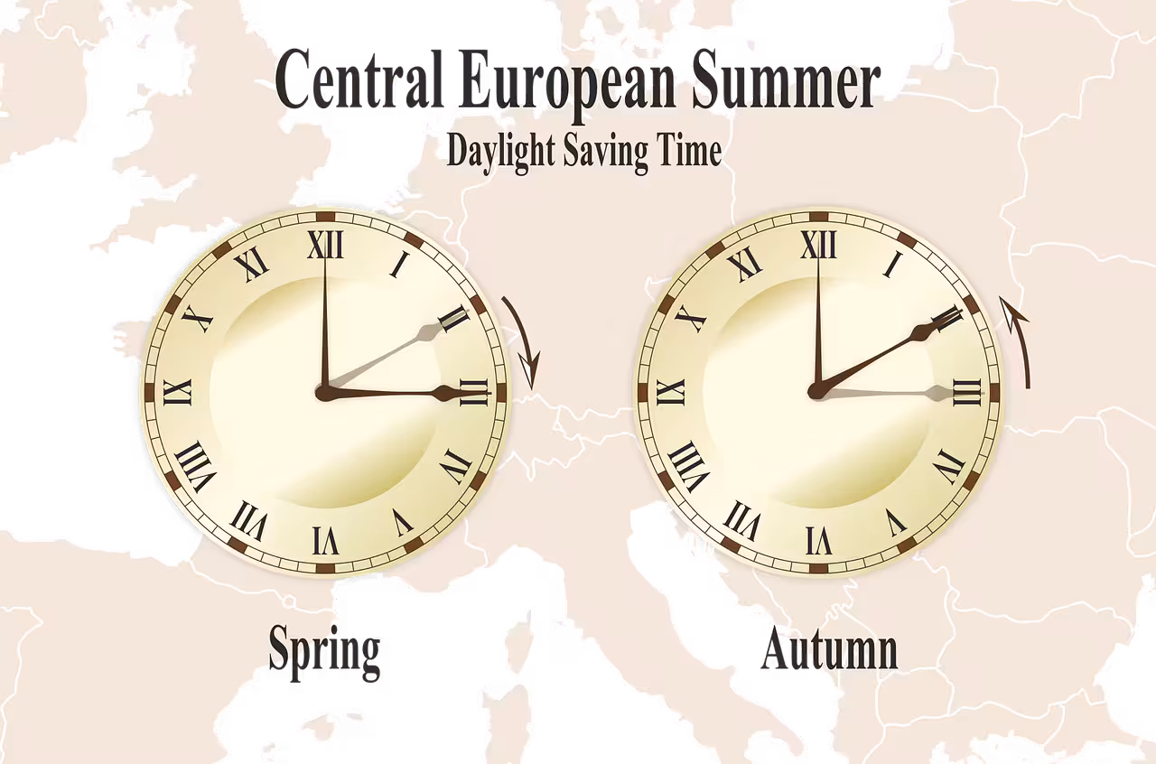 El cambio de hora se lleva a cabo en toda Europa (Imagen de Sabine Kroschel en Pixabay)