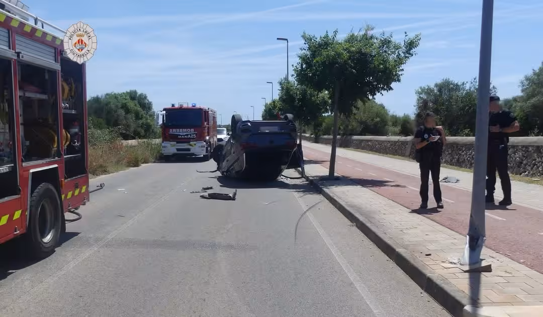 Imagen del accidente.