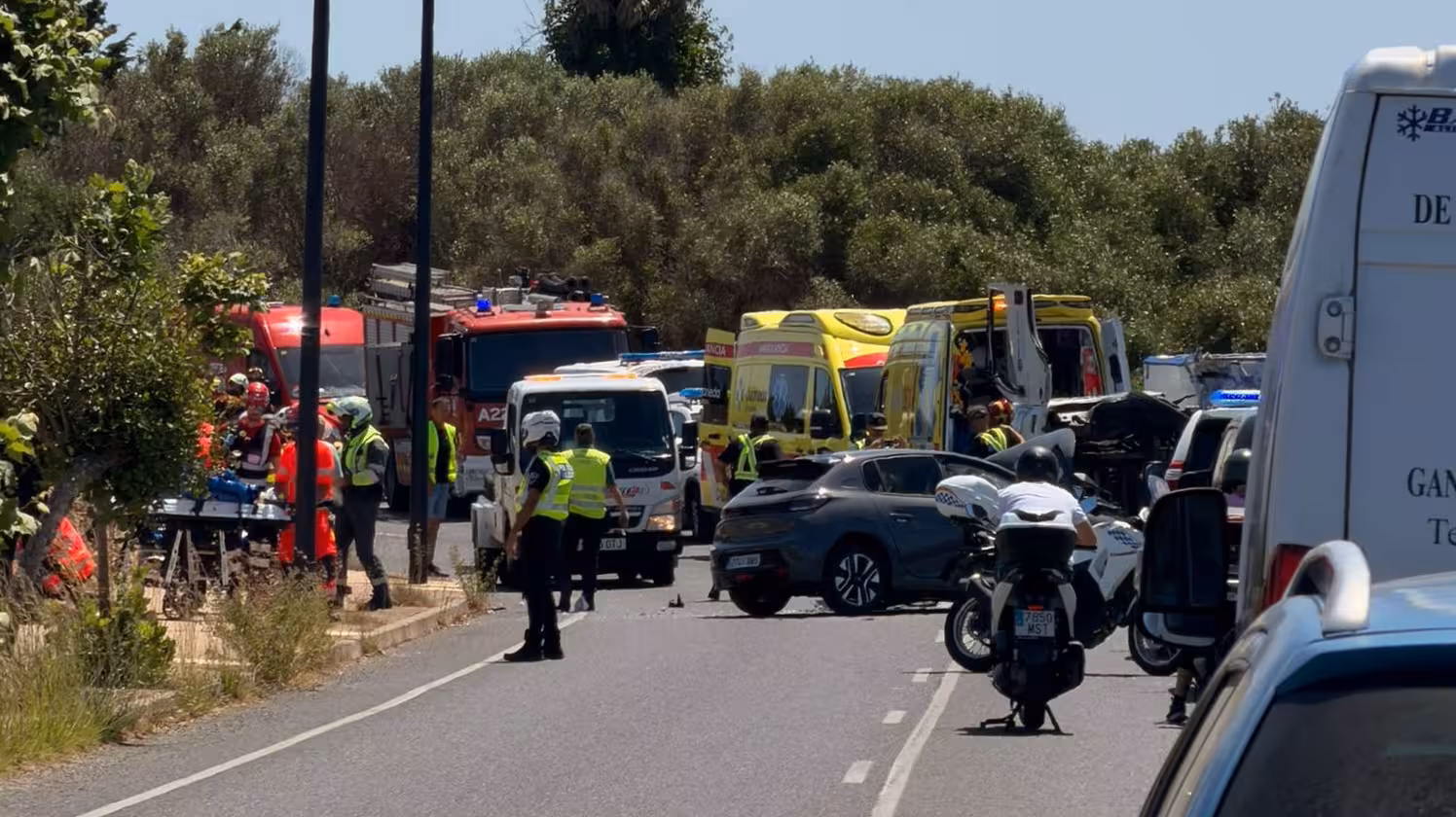 Imagen del accidente. (Foto: Sergio Moreno)