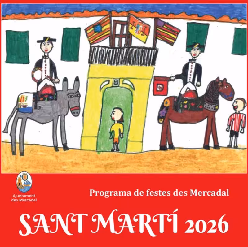 El Ayuntamiento de Es Mercadal también ha presentado la fotografía ilustrativa del programa de fiestas. (Foto: AJUNTAMENT DES MERCADAL)