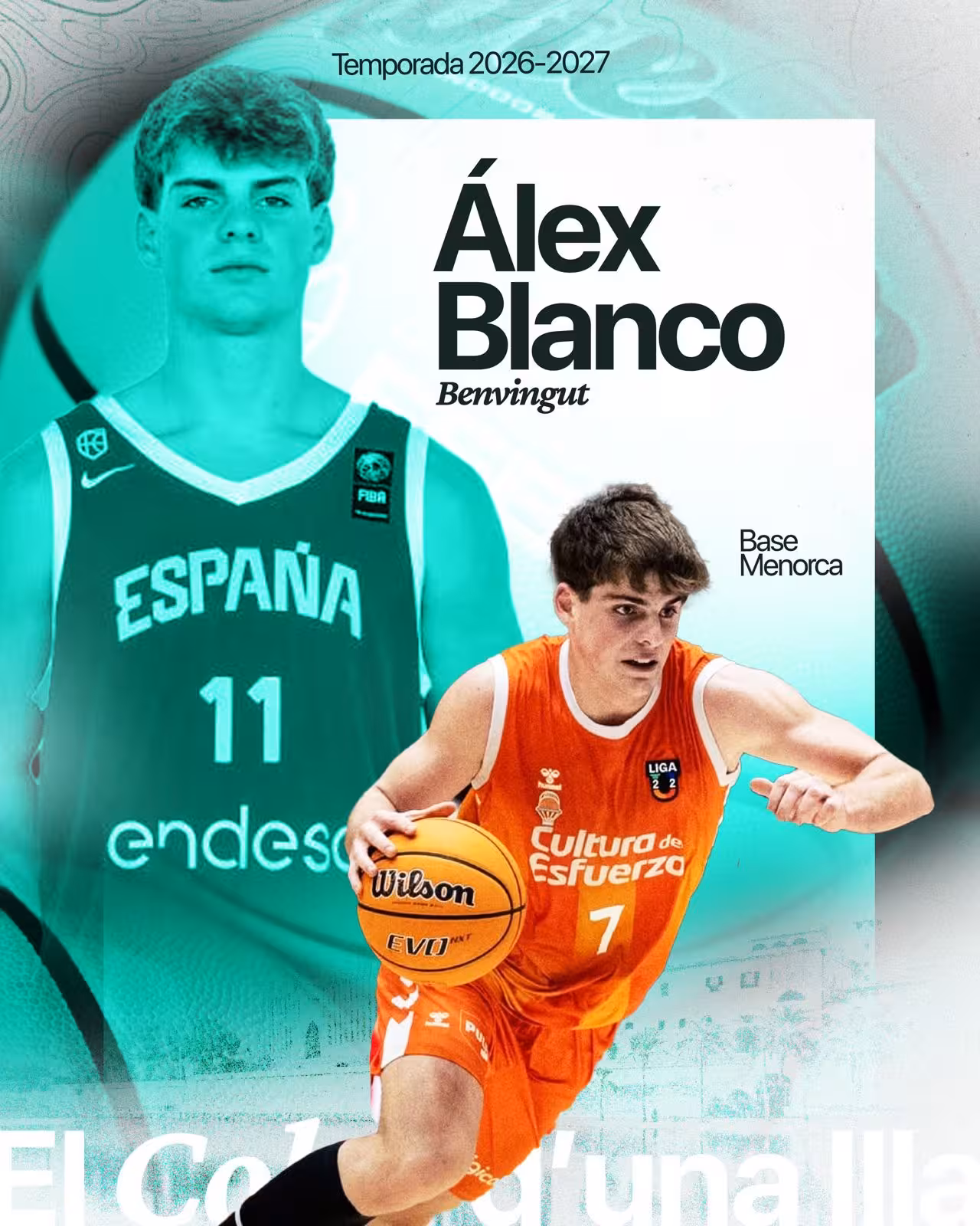 El menorquín Álex Blanco jugará cerca de casa la próxima temporada. (Foto: PALMER BASKET)