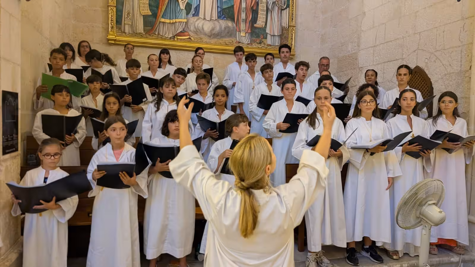Las corales infantiles se encontrarán en Ciutadella. (Fotos: OBISPADO DE MENORCA)
