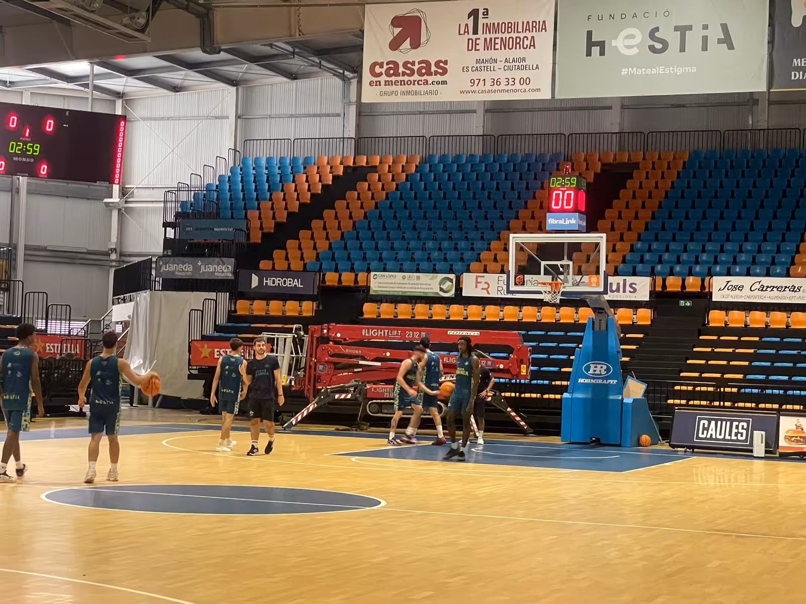 El Menorca Básquet ha vuelto a los entrenamientos. (Foto: REDACCION)