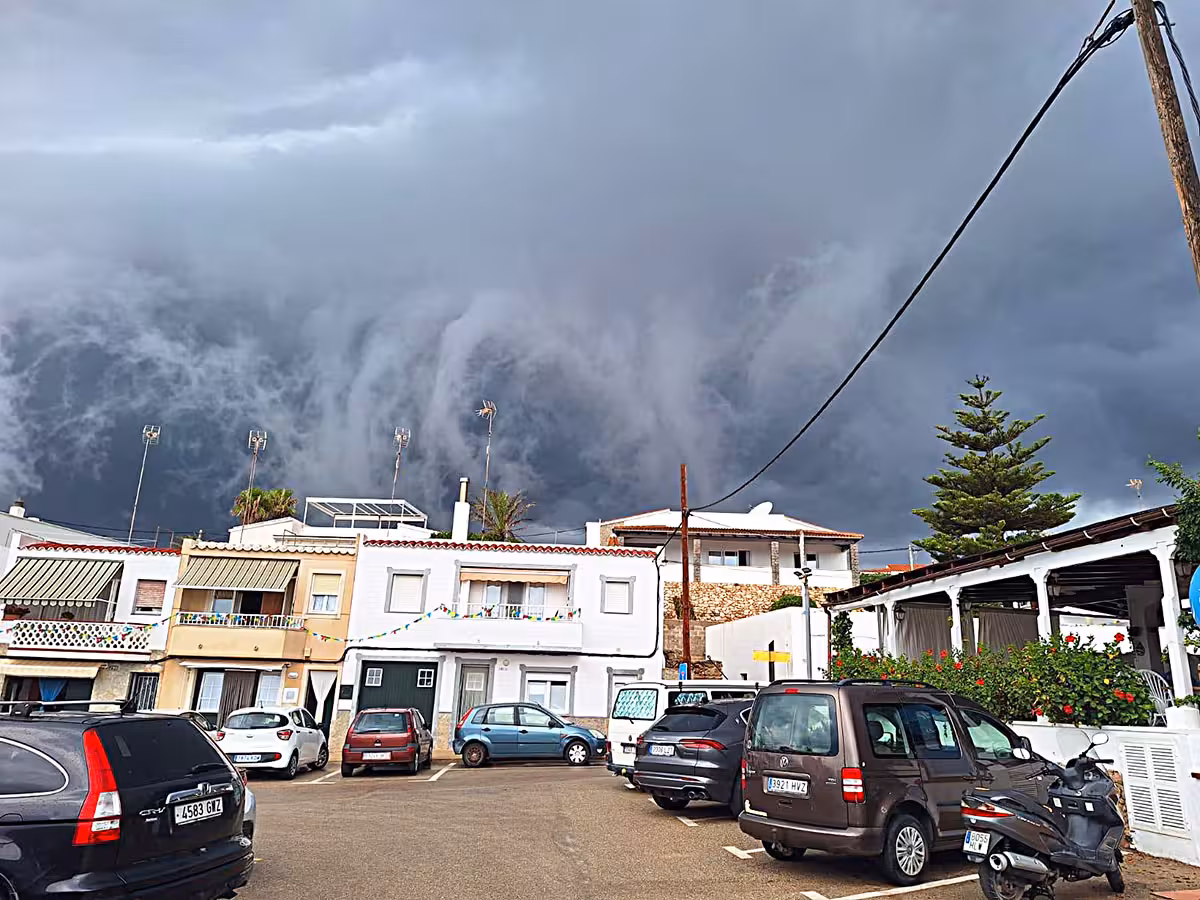 Nubes peligrosas se ciernen sobre Menorca.