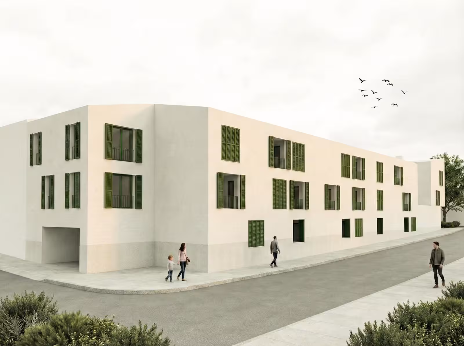Las 34 nuevas viviendas se construirán en la avenida Ronda de ses Costes, en la esquina con la avenida del Mestre Garí.